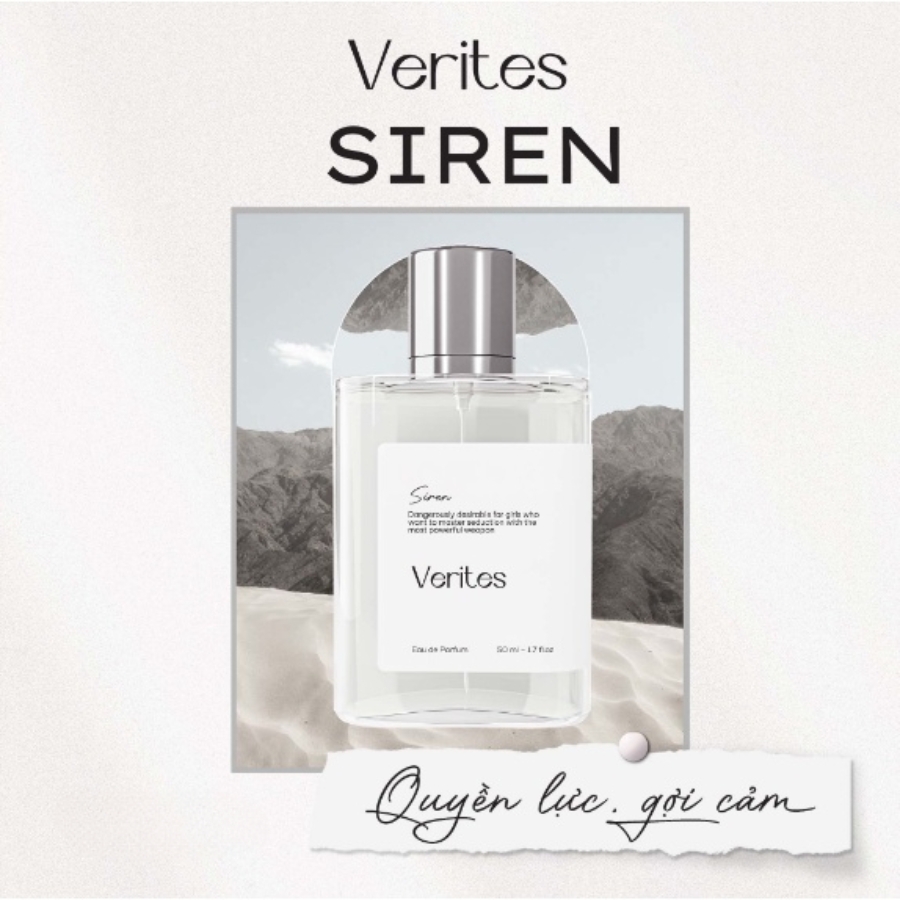 Mô tả Nước Hoa Verites Siren Inspired By Good Girl Velvet Fatale 50ml