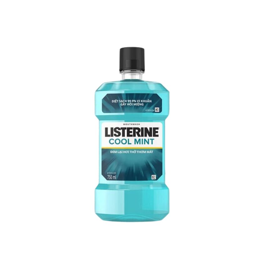 Nước Súc Miệng Listerine Cool Mint Hơi Thở Thơm Mát 750ml
