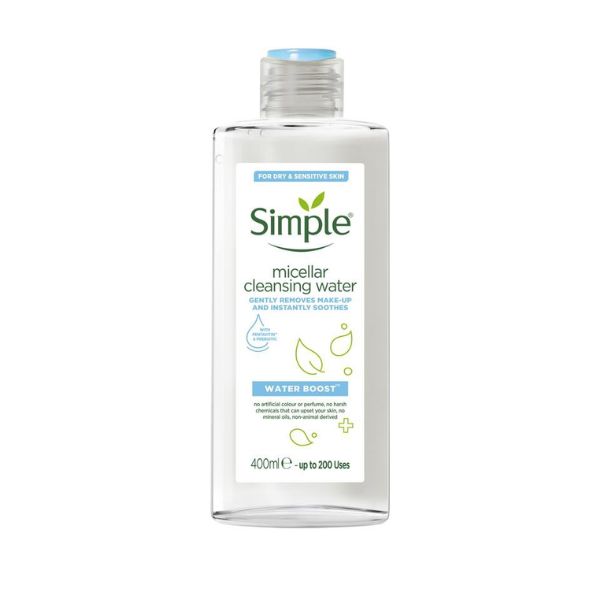 Nước Tẩy Trang Simple Water Boost Cấp Ẩm 400ml