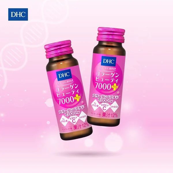 Nước Uống DHC Collagen Dưỡng Ẩm, Ngừa Lão Hoá (Hộp 10 Chai) Mã Mới