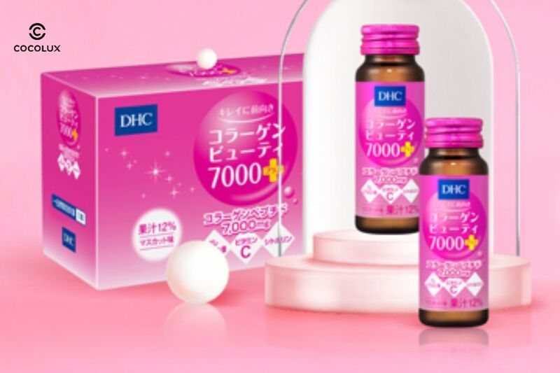 Thiết kế bao bì của Nước Uống DHC Collagen Dưỡng Ẩm, Ngừa Lão Hoá 