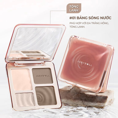 Phấn Bắt Sáng Và Tạo Khối Judydoll Highlight & Contour 01