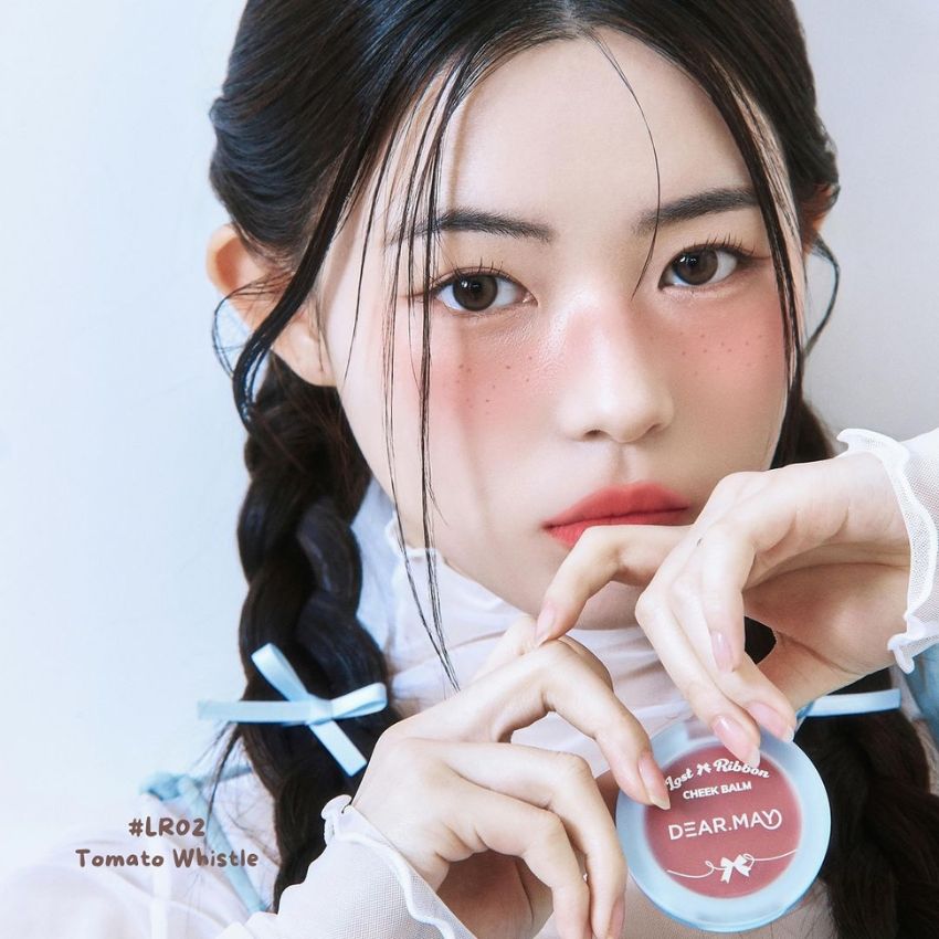 Phấn Má Dearmay Lost Ribbon Cheek Balm Dạng Kem LR02 Tomato Whistle