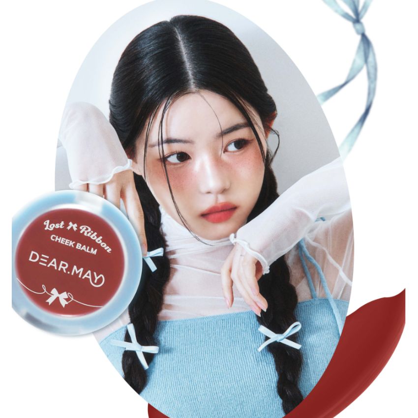 Phấn Má Dearmay Lost Ribbon Cheek Balm Dạng Kem LR01 Cherry Liar