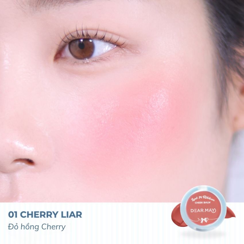 Phấn Má Dearmay Lost Ribbon Cheek Balm Dạng Kem LR01 Cherry Liar