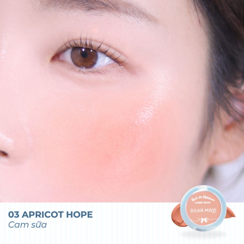 Phấn Má Dearmay Lost Ribbon Cheek Balm Dạng Kem LR03 Apricot Hope