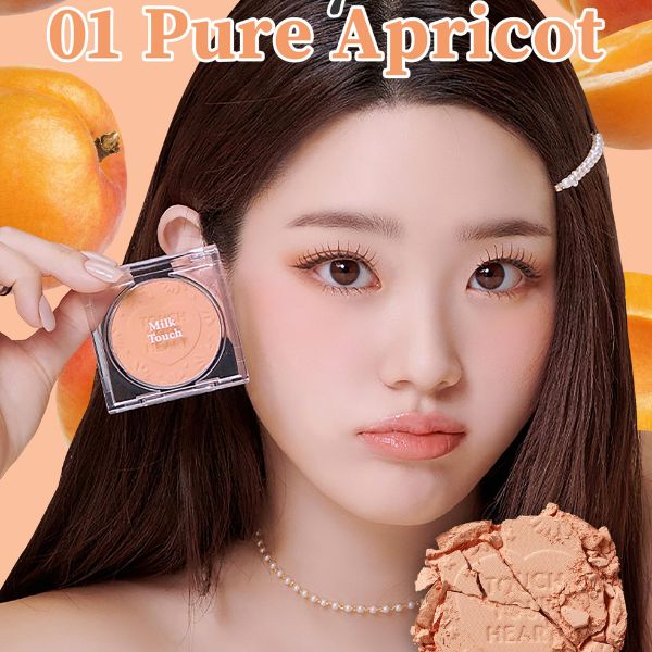 Phấn Má Milk Touch Touch My Cheek - 01 Pure Apricot