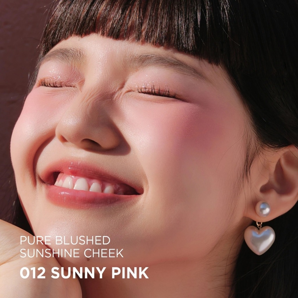 Phấn Má Peripera Pure Blushed Sunshine Cheek Màu 12 Sunny Pink