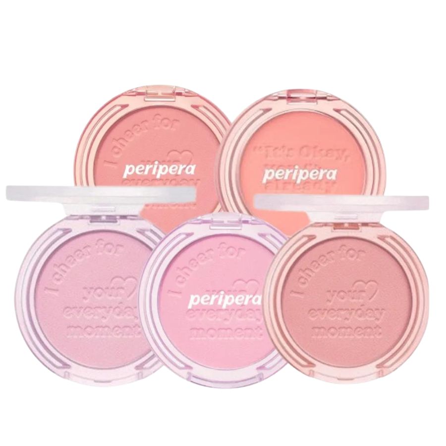 Phấn Má Peripera Pure Blushed Sunshine Cheek Màu 12 Sunny Pink