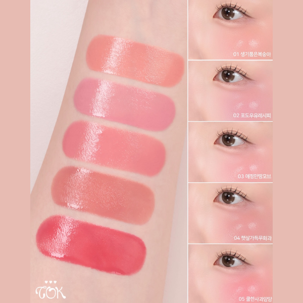 Phấn Má Peripera Syrupy Tok Cheek Dạng Kem 03 Friendship Mauve