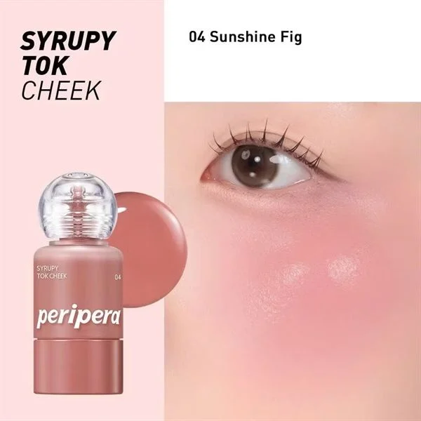 Phấn Má Peripera Syrupy Tok Cheek Dạng Kem 04