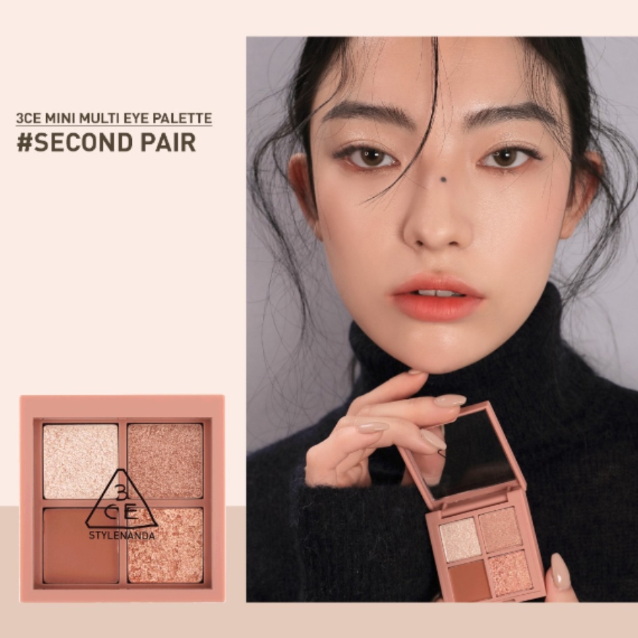 Mô tả Phấn Mắt 3CE Mini Multi Eye Color Palette 4 Ô 3.2g #Second Pair