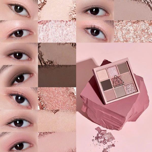 Phấn Mắt 3CE Multi Eye Color Palette - Knotted Pink