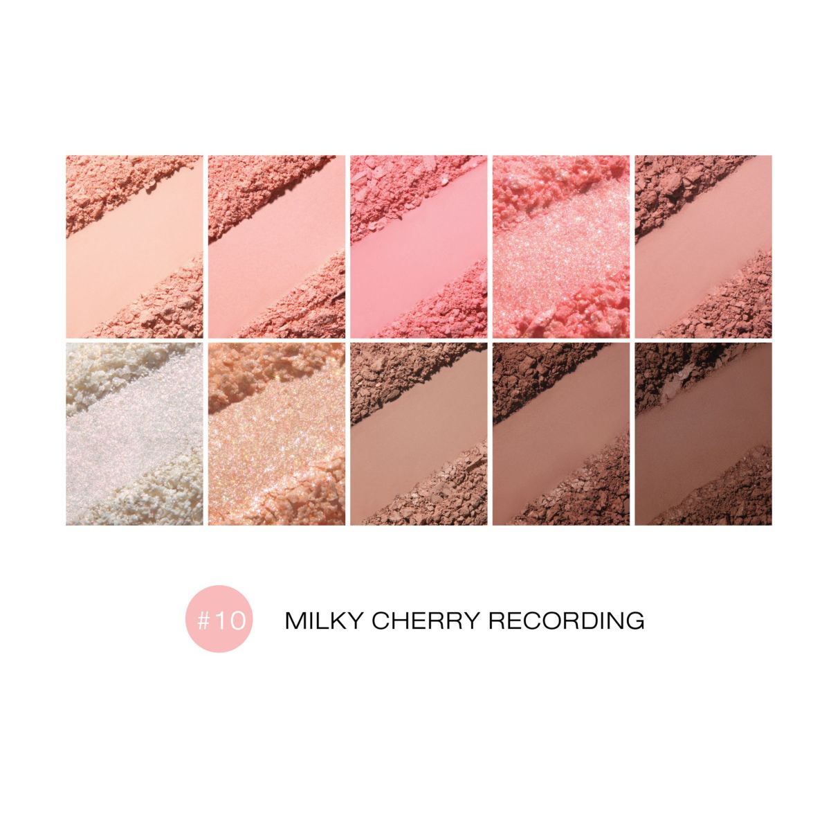 Phấn Mắt Lilybyred 10 Ô Mood Keyboard Mix Tape - 10 Milky Cherry Recording