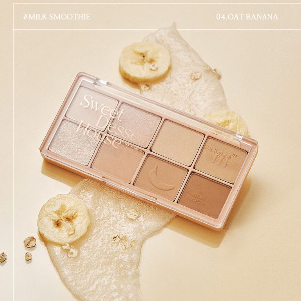 Phấn Mắt Milk Touch Be My Sweet Dessert House Palette - 04 Oat Banana