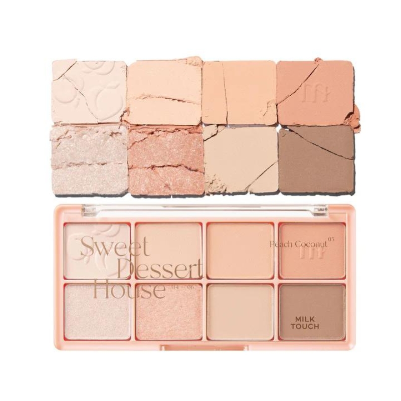 Phấn Mắt Milk Touch Be My Sweet Dessert House Palette - 05 Peach Coconut