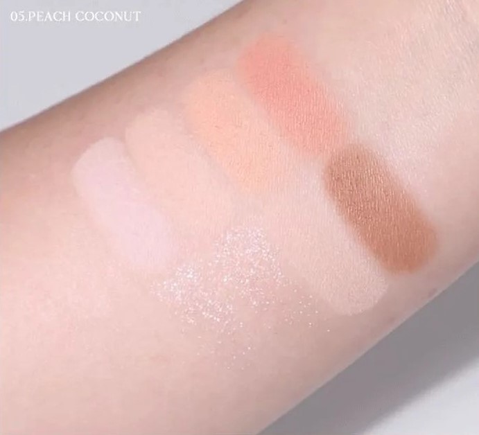 Phấn Mắt Milk Touch Be My Sweet Dessert House Palette - 05 Peach Coconut