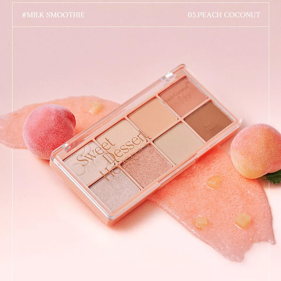 Phấn Mắt Milk Touch Be My Sweet Dessert House Palette - 05 Peach Coconut