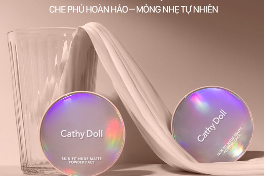 Thiết kế bao bì của phấn nền Cathy Doll Mịn Lì SPF30+