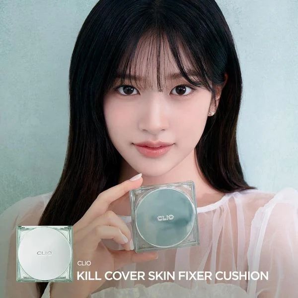 Phấn Nước Clio Kill Cover Skin Fixer Cushion SPF50+ PA+++ #23N Ginger (Xanh Lá)