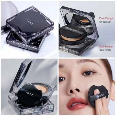 Phấn Nước CLIO Mini Kill Cover The New Founwear Cushion SPF50+ PA+++ #3 Linen (Vuông Đen Mini)