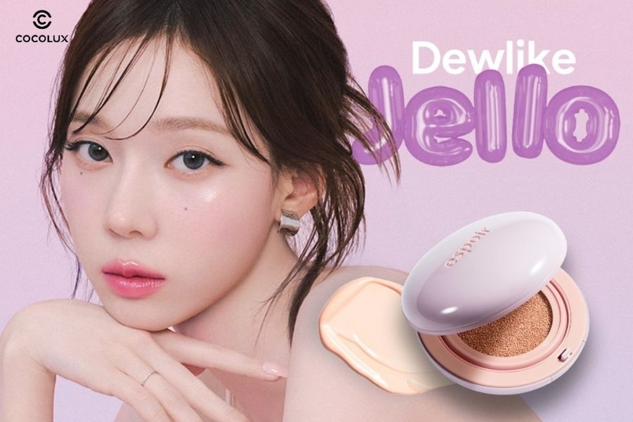 Review Phấn Nước Espoir Dewlike Jello Tone Up Cushion Điều Chỉnh T&ocirc;ng Da