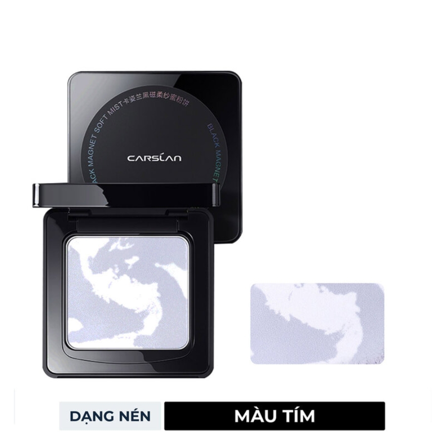 Mô tả Phấn Phủ Carslan Black Magnet Soft Mist Powder Dạng Nén 01 Tím