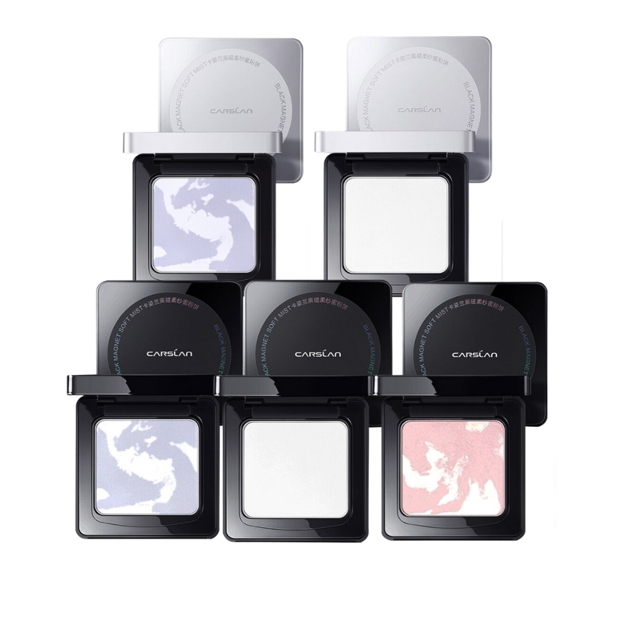 Phấn Phủ Carslan Black Magnetic Soft Mist Powder Dạng Nén 01 Hồng