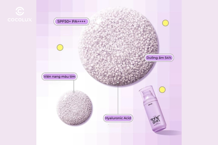 Kết cấu của kem chống nắng EDIT.B Sunday Tone - Up Sun