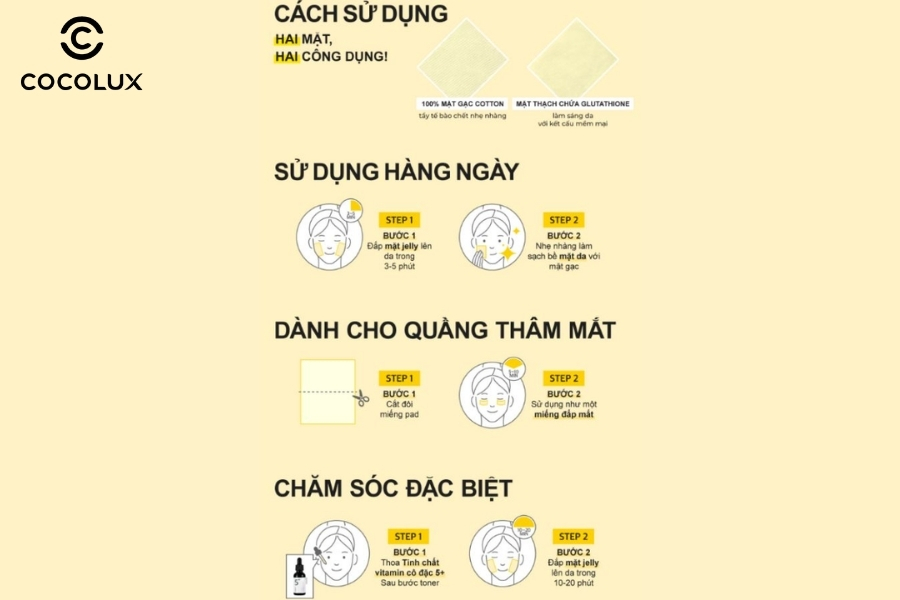 C&aacute;ch d&ugrave;ng Nước Hoa Hồng Numbuzin Dạng Miếng Toner Pad Loại Bỏ Tế B&agrave;o Chết No.5 Vitamin - Niacinamide Concentrated