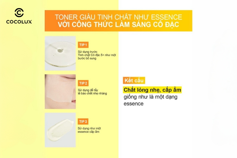 C&aacute;ch d&ugrave;ng Numbuzin No.5 Vitamin Boosting Essential Toner