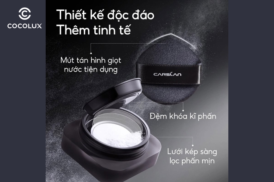 Thiết kế của dòng phấn phủ Carlan dạng bột