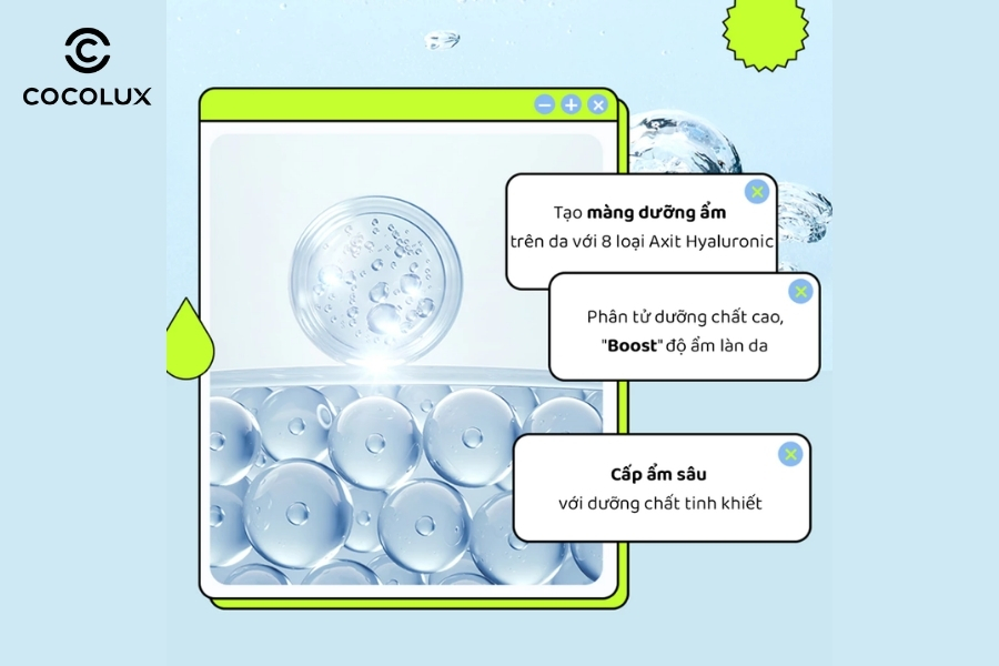 Thành phần của tinh chất EDIT.B Moisture Barrier Pang Hyaluronic