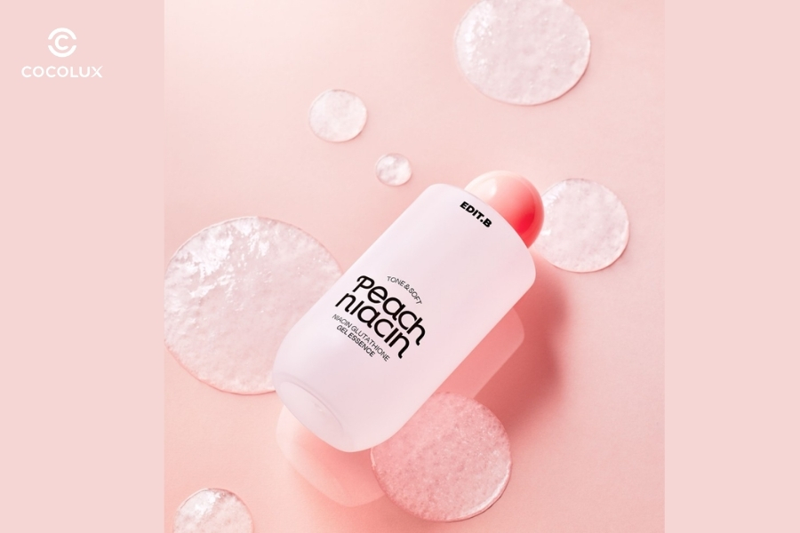 Kết cấu của EDIT.B Tone&Soft Peach Niacinamide Glutathione Gel Essence