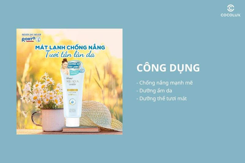 Công dụng của Kem Chống Nắng Sunplay Skin Aqua UV Body Cooling Lotion Mát Lạnh