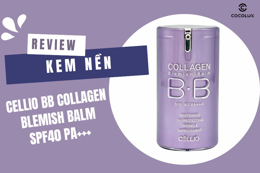 Review Kem Nền Cellio BB Collagen Blemish Balm SPF40 PA+++