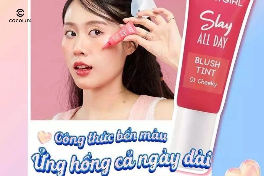 Review M&aacute; Hồng Dạng Kem Silkygirl Slay All Day Bush Tint