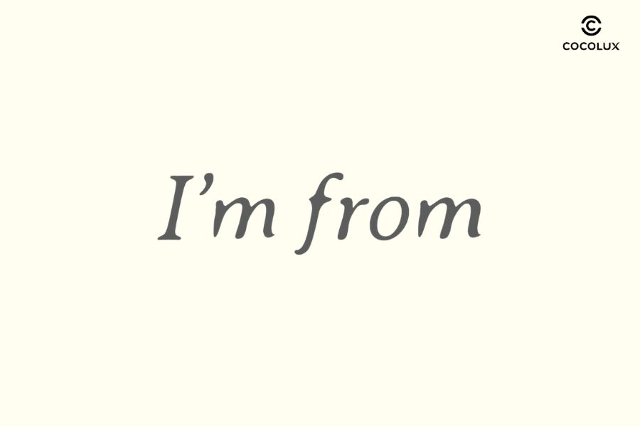 Logo thương hiệu I&rsquo;m From