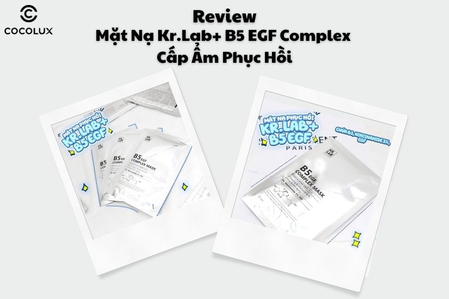 Review Mặt Nạ Kr.Lab+ B5 EGF Complex Cấp Ẩm Phục Hồi