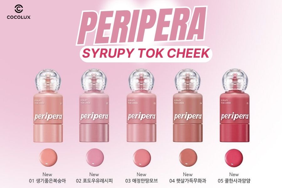 Review Phấn M&aacute; Peripera Syrupy Tok Cheek Dạng Kem