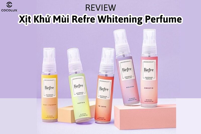 Review Xịt Khử Mùi Refre Whitening Perfume