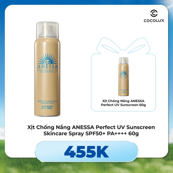 Xịt Chống Nắng ANESSA Perfect UV Sunscreen Skincare Spray SPF50+ PA++++ 60g