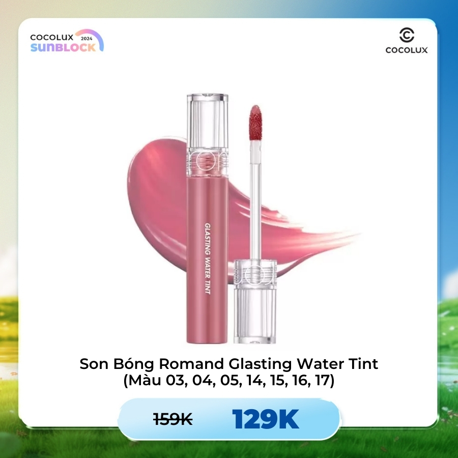 Son Bóng Romand Glasting Water Tint 03 Brick River Siêu Lì Lâu Trôi