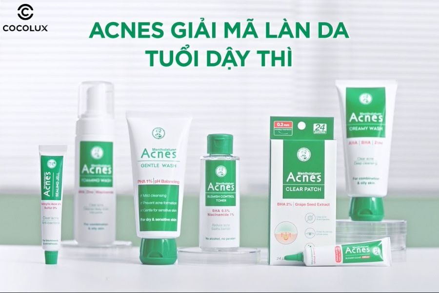 Một số sản phẩm đến từ thương hiệu Acnes