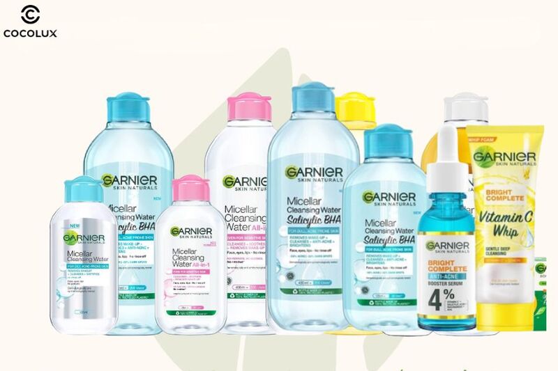 Một số sản phẩm đến từ thương hiệu Garnier