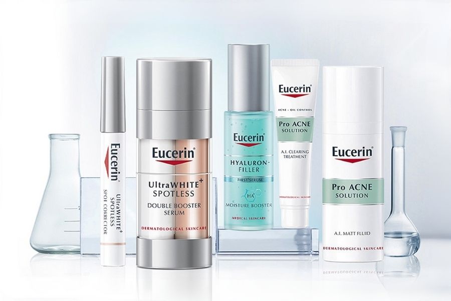Một số sản phẩm đến từ thương hiệu Eucerin