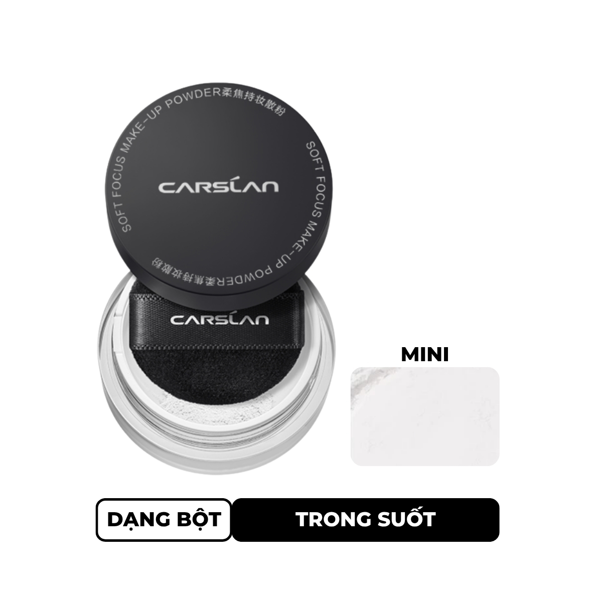Phấn Phủ Carslan Soft Focus Make-Up Powder Dạng Bột 01 Trong Suốt (Mini)