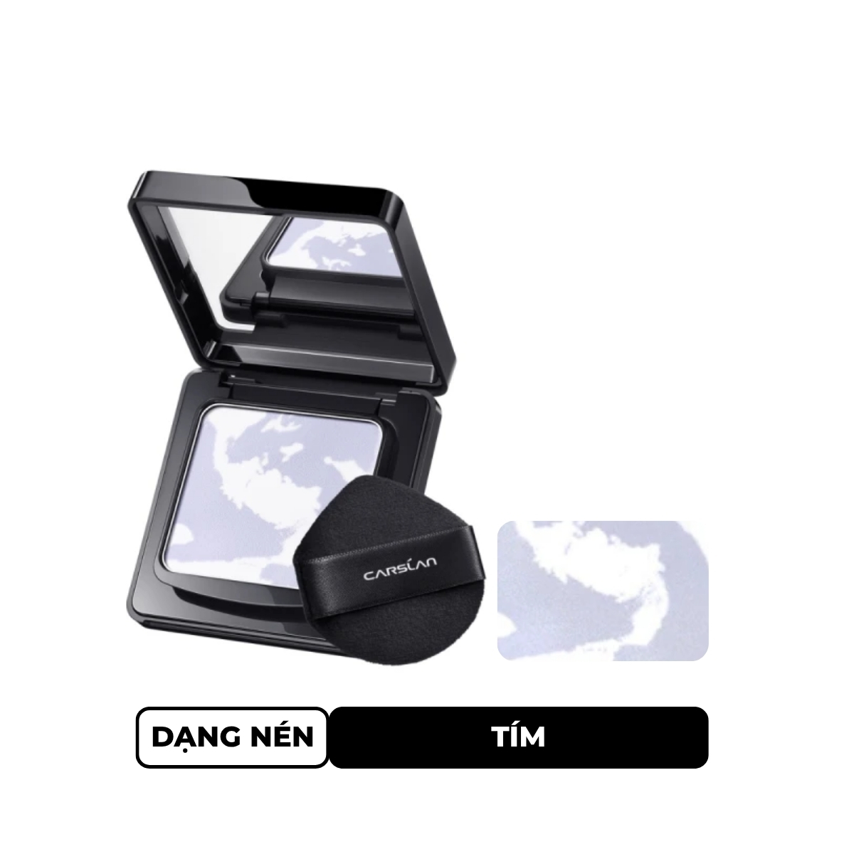 Phấn Phủ Carslan Black Magnet Soft Mist Powder Dạng Nén 01 Tím