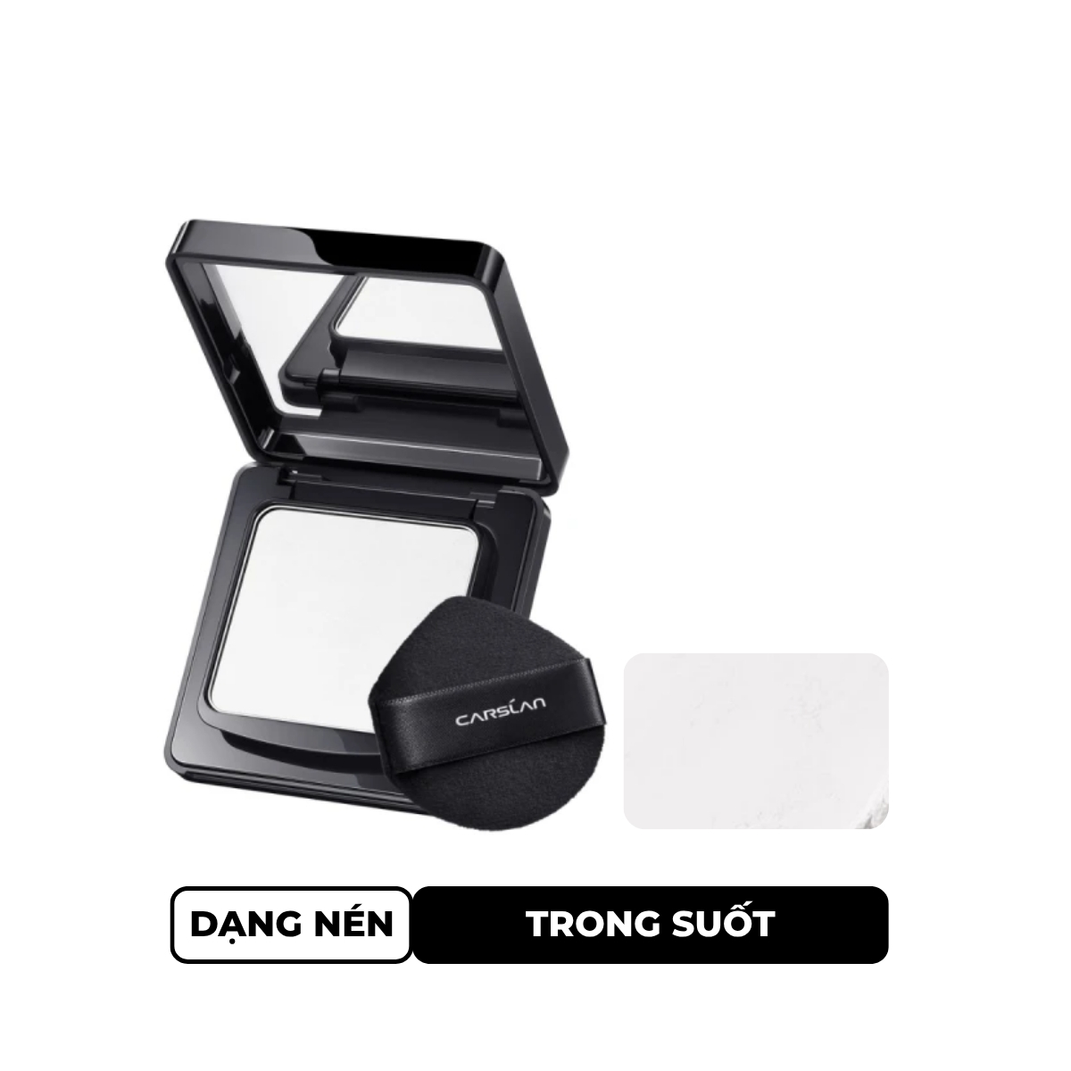 Phấn Phủ Carslan Black Magnet Soft Mist Powder Dạng Nén 01 Trong Suốt