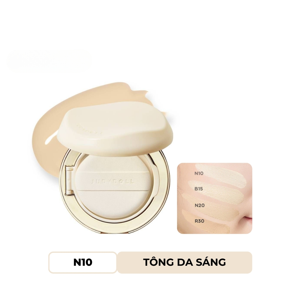 Phấn Nước Judydoll Moisturizing Cushion 14g - N10